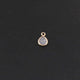 1 Pc Natural Rough Grey Diamond 925 Sterling Vermeil Pendant - Raw Uncut Diamond -6mmx9mm BDU066 - Tucson Beads