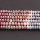 1 Long Strand Multi  Moonstone Silver Coated Faceted Rondelles beads - Round Shape Rondelles Beads 10mmx5mm- 15 Inches BR1622 - Tucson Beads