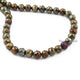 1 Strand Black Spinel Golden Coated  Faceted Rondelles  -Faceted Round Shape  Rondelles - 6mm -9.5 Inches BR1214 - Tucson Beads