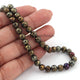 1 Strand Black Spinel Golden Coated  Faceted Rondelles  -Faceted Round Shape  Rondelles - 6mm -9.5 Inches BR1214 - Tucson Beads