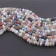 1  Long Strand Multi Stone Smooth Briolettes - Round Shape  Briolettes - 9mmx10mm- 12 Inches BR3041 - Tucson Beads