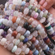 1  Long Strand Multi Stone Smooth Briolettes - Round Shape  Briolettes - 9mmx10mm- 12 Inches BR3041 - Tucson Beads