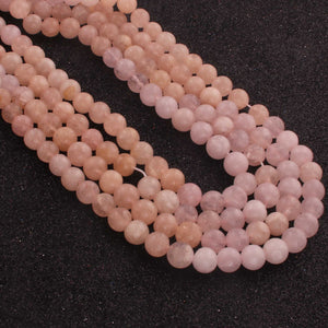 1 Strand Morganite Smooth Round Balls - Plain Round beads- 8mm 16 Inches BR02543 - Tucson Beads