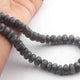 1  Strand Labradorite Smooth Rondelles- Rondelles Beads 6mmx13mm -18 Inches BR2376 - Tucson Beads