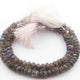 1 Strand Labradorite  Faceted Rondelles  -  Roundel Beads  -8mm-9mm-8 Inches BR2603 - Tucson Beads