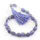 1 Long Strand Tenzanite  Smooth Briolettes -Oval Shape Briolettes - 10mmx7mm - 7.5 Inches BR1113 - Tucson Beads