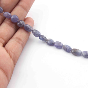 1 Long Strand Tenzanite  Smooth Briolettes -Oval Shape Briolettes - 10mmx7mm - 7.5 Inches BR1113 - Tucson Beads