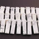 1 Long Strand White Howlite Smooth Rectangle Shape Briolettes  - Faceted Briolettes  17mmx8mm-31mmx9mm -9 Inches  BR01445 - Tucson Beads