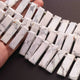 1 Long Strand White Howlite Smooth Rectangle Shape Briolettes  - Faceted Briolettes  17mmx8mm-31mmx9mm -9 Inches  BR01445 - Tucson Beads