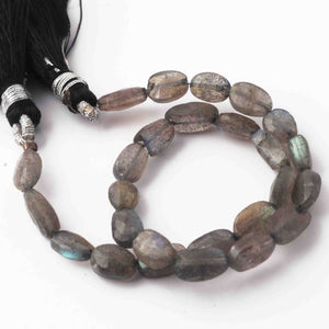 1  Strand Labradorite Faceted Briolettes  -Oval Shape Briolettes  9mmx6mm - 10mmx6mm 9 Inches BR4029 - Tucson Beads