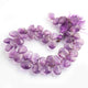 1 Long Strand Amethyst Faceted Briolettes - Pear Shape Briolettes - 12mmx9mm-14mmx12mm- 9.5 Inches BR2062 - Tucson Beads