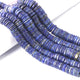 1 Long Strand Lapis Lazuli Faceted Heishi Briolettes - Wheel Beads - 12mm-9mm - 8 Inches BR02064 - Tucson Beads