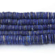 1 Long Strand Lapis Lazuli Faceted Heishi Briolettes - Wheel Beads - 12mm-9mm - 8 Inches BR02064 - Tucson Beads