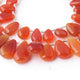 1 Strand  Carnelian Smooth Briolettes -Pear Briolettes 13mmx9mm-24mmx13mm 8 Inches BR02078 - Tucson Beads