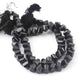 1  Strand Black Spinel Twisted  Shape Briolettes - Faceted Briolettes 8mm 8 Inch BR2475 - Tucson Beads