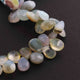 1 Strand Shaded Aqua Chalcedony  Faceted Briolettes -Pear Shape  Briolettes - 9mmx7mm-15mmx10mm 8.5 Inches BR3884 - Tucson Beads