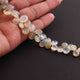 1 Strand Shaded Aqua Chalcedony  Faceted Briolettes -Pear Shape  Briolettes - 9mmx7mm-15mmx10mm 8.5 Inches BR3884 - Tucson Beads