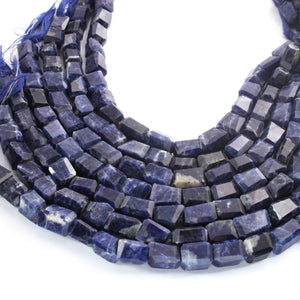 1 Long Strand Sodalite Faceted Tumbled Shape, Nuggets Beads , Step Cut , Briolettes - 12mmx8mm-13mmx10mm- 10 inches BR01425 - Tucson Beads