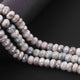 1  Strand Gray Silverite Faceted Rondelles  - Gemstone Rondelles  9mm- 8mm 6.5 Inches BR2494 - Tucson Beads