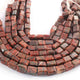 1 Long Strand Red Jasper Faceted Tumbled Shape, Nuggets Beads , Step Cut , Briolettes - 12mmx9mm-13mmx11mm- 10 inches BR01429 - Tucson Beads