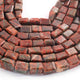 1 Long Strand Red Jasper Faceted Tumbled Shape, Nuggets Beads , Step Cut , Briolettes - 12mmx9mm-13mmx11mm- 10 inches BR01429 - Tucson Beads