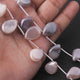 1 Long Strand Grey Moonstone Briolettes -Grey Moonstone Smooth Pear Shape Beads 15mmx11mm- 17mmx11mm  7 Inch BR02077 - Tucson Beads