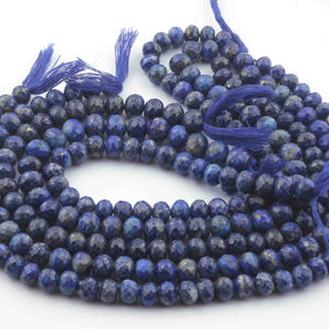 1 Strand Lapis Faceted Round Ball Beads - 8mm-11mm 13 Inches BR3291 - Tucson Beads