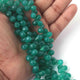 1 Strand Green Onyx Faceted Briolettes - Tear Drop Shape - 11mmx8mm-8mmx6mm - 8.5 Inches BR02063 - Tucson Beads