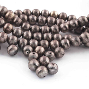 1 Strand Oxidized Plated Copper Ball Beads, Copper Beads, Copper Ball, Jewelry Making 10mm 7 Inches, GPC591 - Tucson Beads