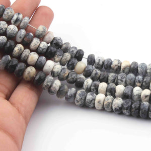 1  Strand Dendrite Opal Faceted Rondelles- Round Rondelles Beads 9mm-13 Inches BR383 - Tucson Beads