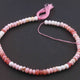 1  Long Strand Pink Opal  Smooth Roundells -Pink Opal Roundells 7mm-13 Inches BR2534 - Tucson Beads