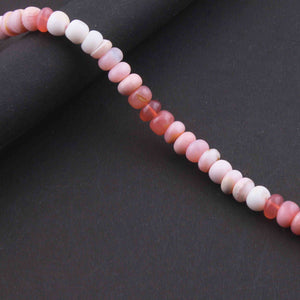 1  Long Strand Pink Opal  Smooth Roundells -Pink Opal Roundells 7mm-13 Inches BR2534 - Tucson Beads