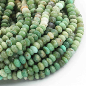 1  Strand Chrysoprase Faceted Rondelles  - Gemstone Rondelles -6mm- 16 Inches BR0904 - Tucson Beads