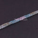 2 Strands Multi Aquamarine Faceted Rondelle Beads - Multi Aquamarine Beads 3mm-4mm 13 Inch Long Strand RB096 - Tucson Beads