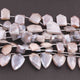 1 Strand Gray Rainbow Moonstone Silver Coated  Faceted Briolettes  -Pentagon Shape Briolettes  - 17mmx12mm-16mmx12mm  -7.5 Inches BR3250 - Tucson Beads