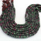 1 Strand Ruby Zosite Faceted Rondelles-Gemstone Beads- 8mm-9mm -14 Inch BR931 - Tucson Beads