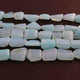 1 Strand Aqua Chalcedony Smooth Briolettes - Assorted Shape  Briolettes - 17mmx12mm-13mmx14mm - 8 Inches BR01016 - Tucson Beads