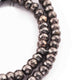 1 Strand Black Pyrite  Faceted Rondelles - pyrite Faceted Beads 7mm-8mm 8 Inches BR3519 - Tucson Beads