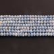 1 Strand Blue Oregon Smooth Round Beads  - Blue Opal Rondelles 7mm-9mm 13.5Inches BR935 - Tucson Beads