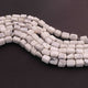 1 Long Strand White Howlite Faceted Tumble Shape Briolettes -Faceted Briolettes  10mmx10mm-11mmx9mm -10 Inches  BR01585 - Tucson Beads