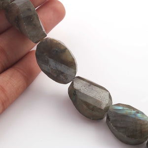 1  Strand Labradorite  Briolettes -Oval Shape  Briolettes  21mm x16mm-26mmx19mm 7.5 Inches BR958 - Tucson Beads