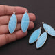 5 Pcs Turquoise  Faceted Marquise Shape 925 Silver Plated Pendant - 39mmx14mm  PC601 - Tucson Beads