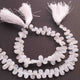 1 Strand White Rainbow Moonstone Smooth Briolettes - Pear Shape Briolettes 12mmx6mm-7mmx6mm 8 Inches BR01570 - Tucson Beads