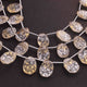 1 Strand Golden Rutile Faceted Briolettes - Oval Shape Briolettes  15mmx11mm- 8 Inches BR01567 - Tucson Beads