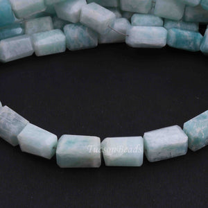 1 Strand  Amazonite  Faceted Tumbled Shape- Nuggets Beads -Step Cut - Briolettes - 9mmx7mm-16mmx11mm - 12.5 inches BR0026 - Tucson Beads