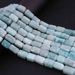 1 Strand  Amazonite  Faceted Tumbled Shape- Nuggets Beads -Step Cut - Briolettes - 9mmx7mm-16mmx11mm - 12.5 inches BR0026 - Tucson Beads