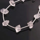 1 Full Strand Herkimer Diamond Faceted Nuggets Briolettes - Raw Diamond Beads 8mm-12mm 8 Inch BR0563 - Tucson Beads