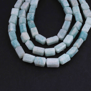 1 Strand  Amazonite  Faceted Tumbled Shape- Nuggets Beads -Step Cut - Briolettes - 9mmx7mm-16mmx11mm - 12.5 inches BR0026 - Tucson Beads