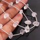 1 Full Strand Herkimer Diamond Faceted Nuggets Briolettes - Raw Diamond Beads 8mm-12mm 8 Inch BR0563 - Tucson Beads