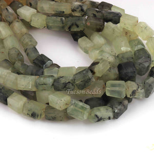 1 Strand  Prehnite Faceted Tumbled Shape, Nuggets Beads , Step Cut , Briolettes - 15mmx10mm - 16 inches BR0037 - Tucson Beads